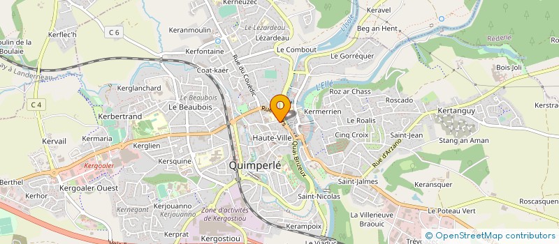 localisation de l'entreprise ASS DEVE INITIAT LUTTE CONTRE L'ALCOOLIS à QUIMPERLE