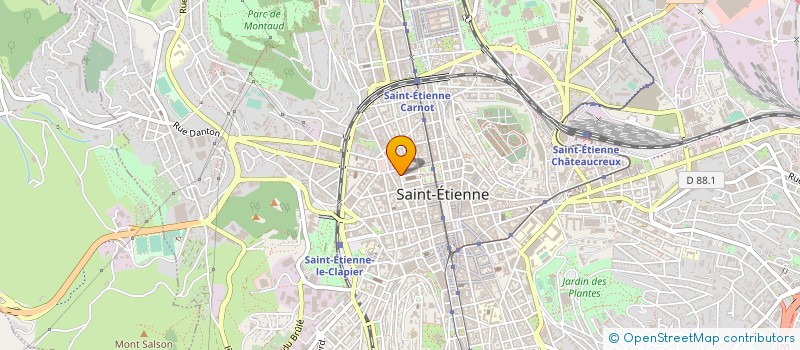 localisation de l'entreprise ASS DEVEL ANESTHESIE CHIRURGIE ORTHOPEDI à SAINT-ETIENNE