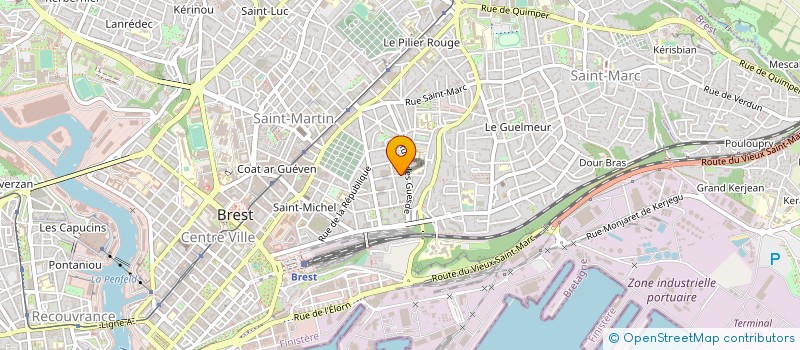 localisation de l'entreprise ASS DEVEL ARTS ORALITE AGGLOM BRESTOISE à BREST