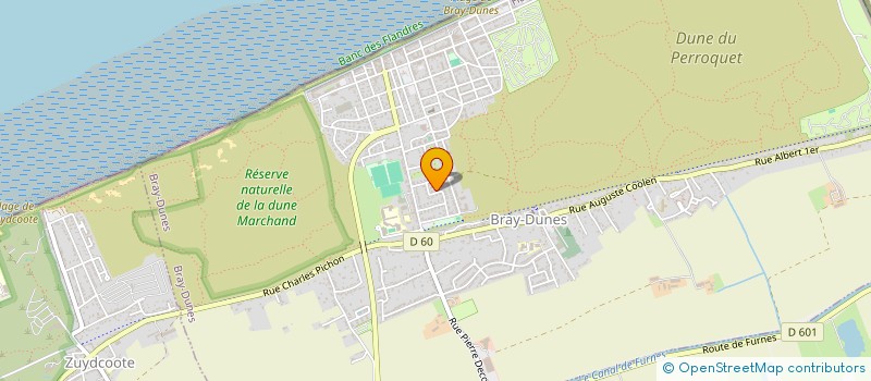 localisation de l'entreprise ASS DEVEL EDUCATION ENVIR LITTORAL NORD à ZUYDCOOTE