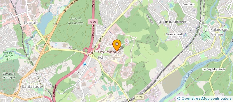 localisation de l'entreprise ASS DEVEL ENSEI RECHE LIMOUS POITOU CHAR à LIMOGES