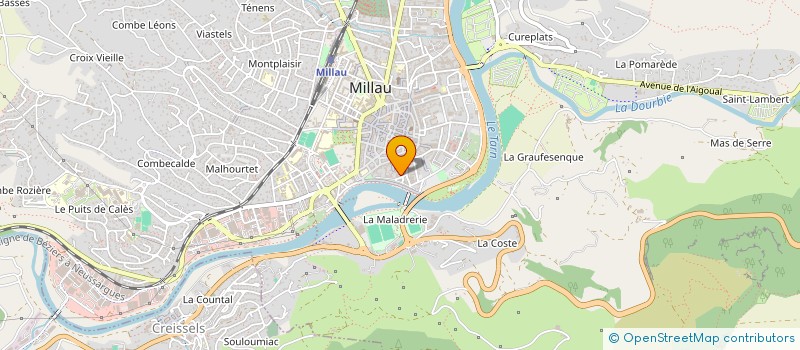 localisation de l'entreprise ASS DEVEL ET EMPLOI MILLAVOIS RURAL  MILLAU