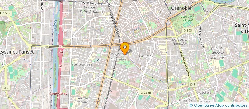 localisation de l'entreprise ASS DEVEL ETUDE RECHE FRANCE AZERBAIDJAN à GRENOBLE