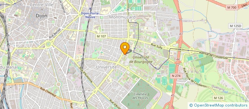 localisation de l'entreprise ASS DEVEL EXPR CUTUR RADIOPHON à DIJON