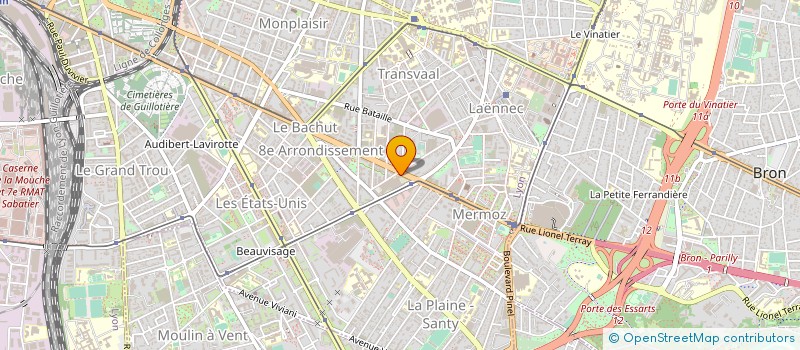 localisation de l'entreprise ASS DEVEL INDUST CHIMIQ REGION RH ALPES  LYON