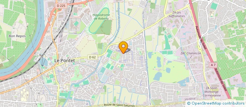 localisation de l'entreprise ASS DEVEL INITI ASS SORGUES 7 RIVIERES  LE PONTET