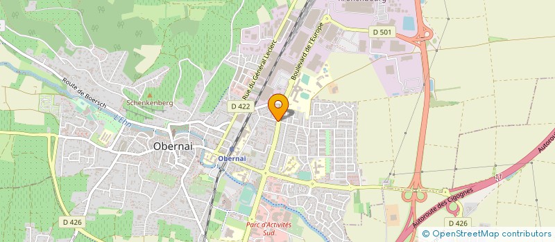 localisation de l'entreprise ASS DEVEL LABEL ROUGE CHARC SALA TRAIT  OBERNAI