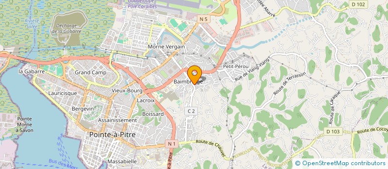 localisation de l'entreprise ASS DEVEL LOISIRS FORMA PROFESSIONELLE à LES ABYMES