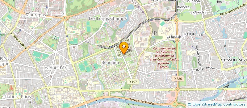 localisation de l'entreprise ASS DEVEL MAINTEN PREDICT INFORM INDUST à RENNES