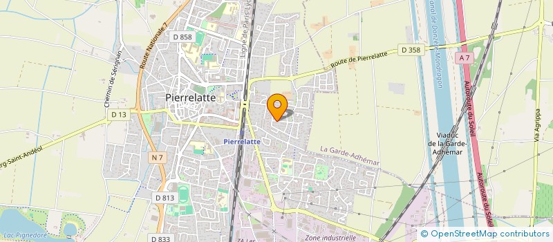 localisation de l'entreprise ASS DEVEL MEDECIN PREVEN MILIEU RURAL à PIERRELATTE