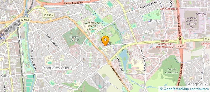 localisation de l'entreprise ASS DEVEL OEUVRE CULTU EDUC SOCIA APPREN  METZ