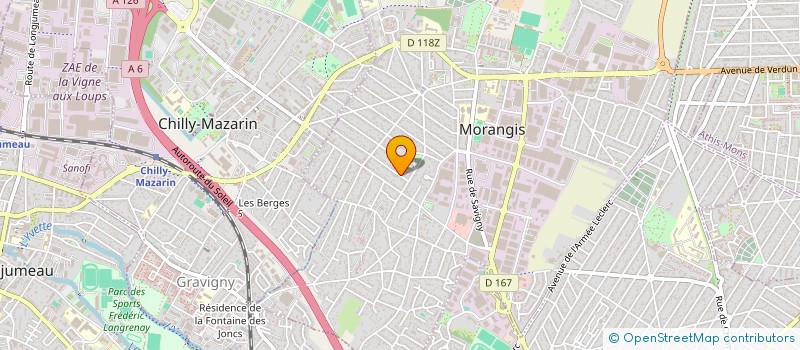 localisation de l'entreprise ASS DEVEL ORGAN PROMO ACTIVITE MEDICALE à MORANGIS
