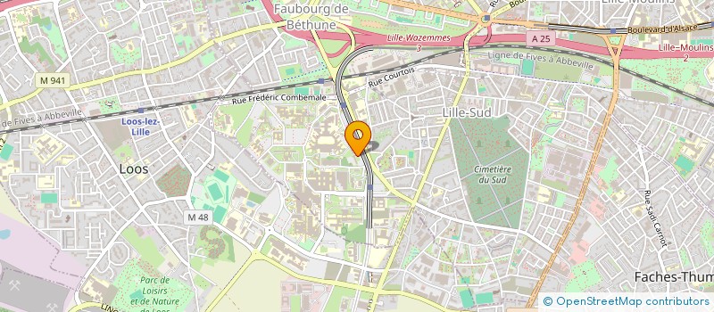 localisation de l'entreprise ASS DEVEL RECHERCH & ENSEIGN SOIN URGENC à LILLE