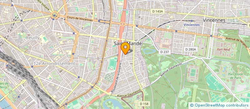 localisation de l'entreprise ASS DEVEL RECHERCHE ENSEIGN MYCOLOGIE à SAINT-MANDE