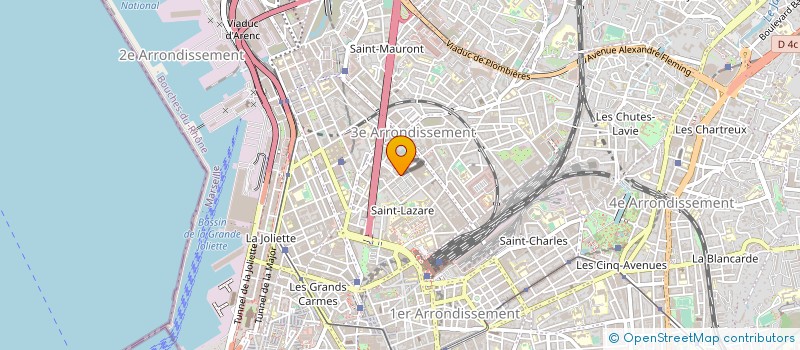 localisation de l'entreprise ASS DEVEL REL INTERCOMM MLLE à MARSEILLE