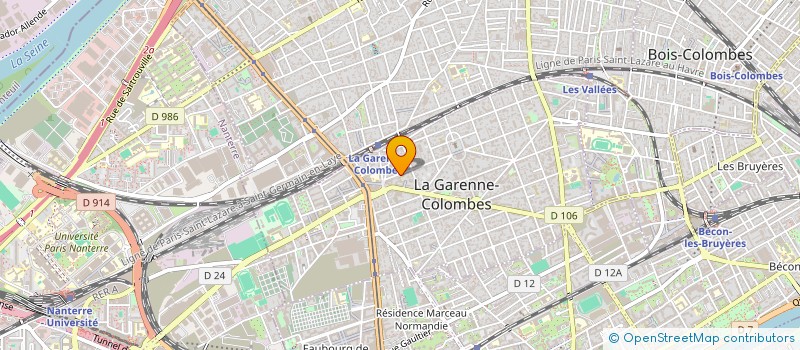 localisation de l'entreprise ASS DEVEL TECHN OPHTALMOLOGIQUES 92 NORD à LA GARENNE-COLOMBES