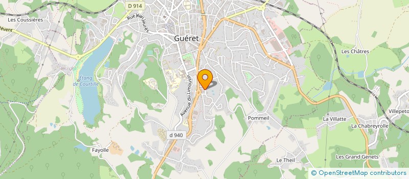 localisation de l'entreprise ASS DEVELO EMPLOI DU SPORT ET LOISIRS. à GUERET