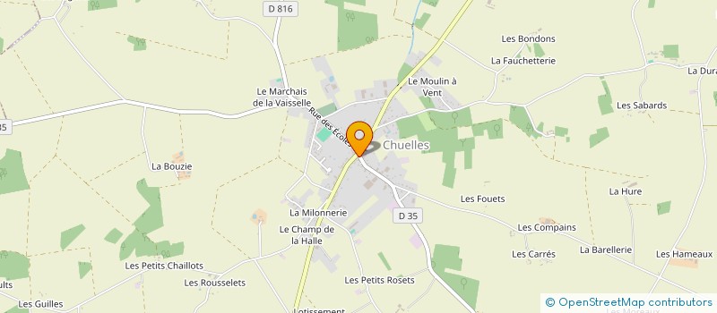 localisation de l'entreprise ASS DEVELOP AGR REGION EST LOIRET à CHUELLES