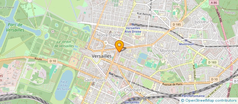 localisation de l'entreprise ASS DEVELOP APPRENTIS FRANCILIEN AGRICOL à VERSAILLES