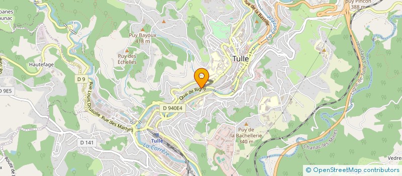 localisation de l'entreprise ASS DEVELOP ARTISANAT ART CORR  TULLE