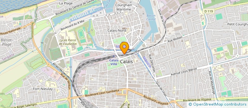 localisation de l'entreprise ASS DEVELOP ARTS LYRIQUES  CALAIS