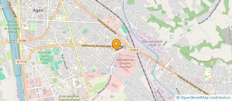 localisation de l'entreprise ASS DEVELOP ASTACICULTURE LOT ET GARONNE  AGEN