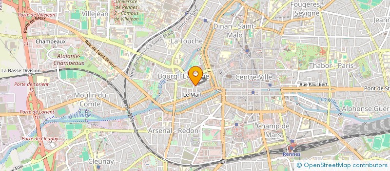 localisation de l'entreprise ASS DEVELOP CREAT CHOREGRAPH EN BRETAGNE à RENNES