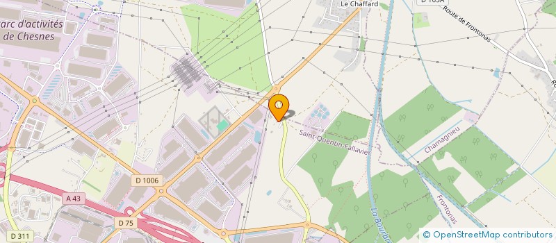 localisation de l'entreprise ASS DEVELOP CULT SPORT PENITENTTIAIRE  SAINT-QUENTIN-FALLAVIER