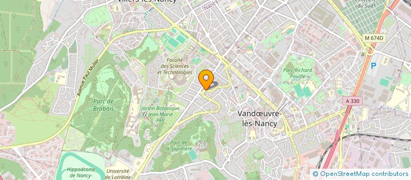 localisation de l'entreprise ASS DEVELOP DE INFORMAT LORRAI  VANDUVRE-LES-NANCY