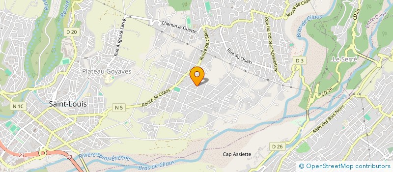 localisation de l'entreprise ASS DEVELOP DU QUARTIER BOIS NEFLE COCOS à SAINT-LOUIS