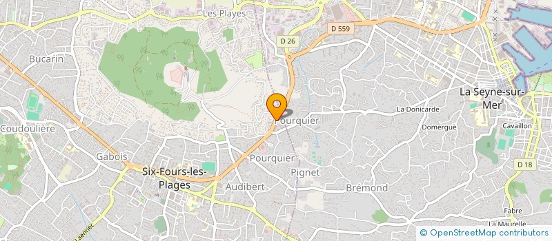 localisation de l'entreprise ASS DEVELOP ECHANGE INFORMATIQUE MULTIME  SIX-FOURS-LES-PLAGES