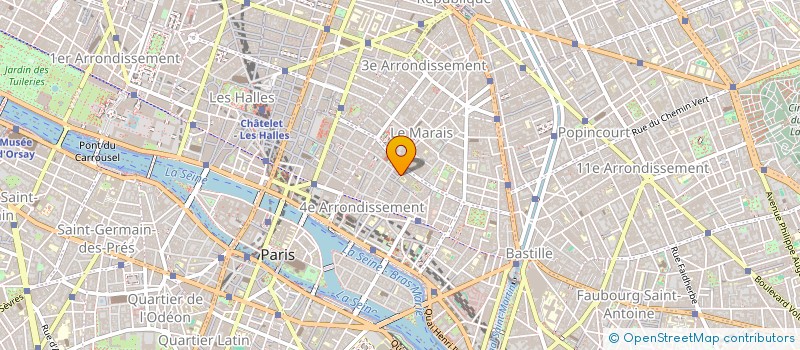 localisation de l'entreprise ASS DEVELOP ECOLE HOSPITALIER ST GERVAIS  PARIS 04