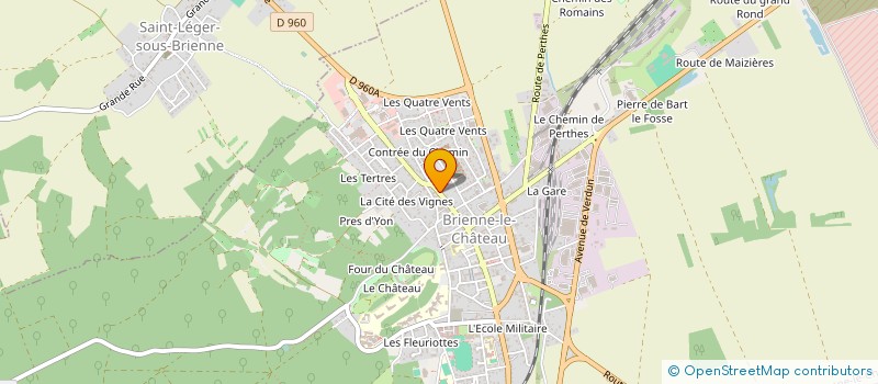 localisation de l'entreprise ASS DEVELOP ECONO SOCIAL REGION BRIENNE  BRIENNE-LE-CHATEAU