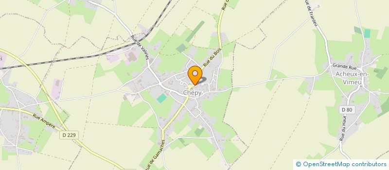localisation de l'entreprise ASS DEVELOP ECONOMIQUE DU VIMEU  CHEPY