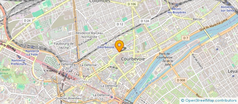 localisation de l'entreprise ASS DEVELOP EMPLOI LOGISTIQUE TRANSPORT à COURBEVOIE