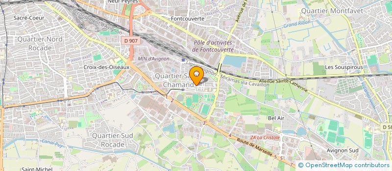 localisation de l'entreprise ASS DEVELOP EMPLOI PERSONNES HANDICAPEES à AVIGNON