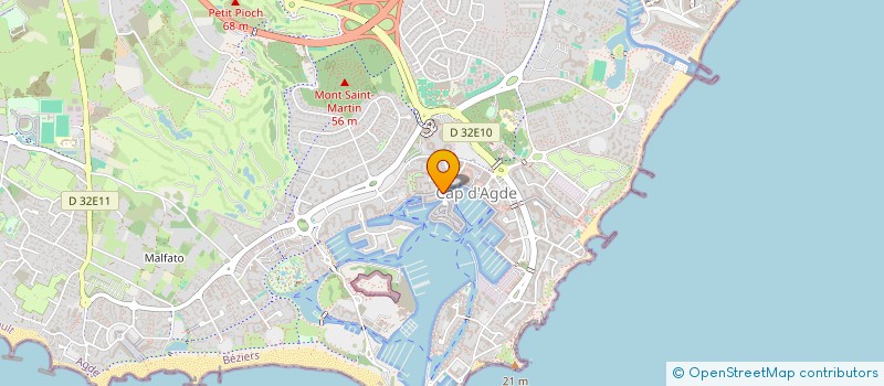 localisation de l'entreprise ASS  DEVELOP ET PROMOTION DU TENNIS  AGDE