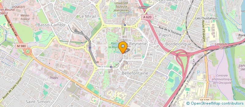 localisation de l'entreprise ASS DEVELOP ETUDE AMENAG CONDITION TRAVA  TOULOUSE