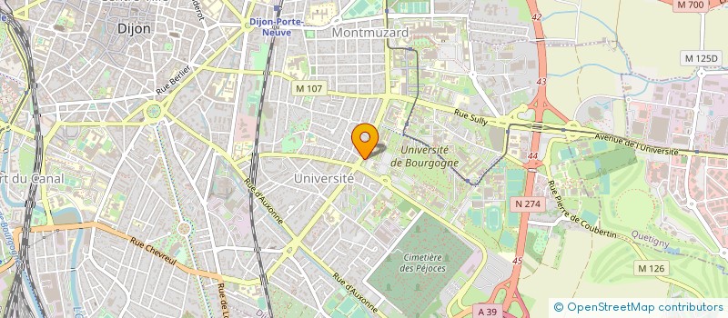 localisation de l'entreprise ASS DEVELOP ETUDES PROPRIETES TECHNOFONC à DIJON