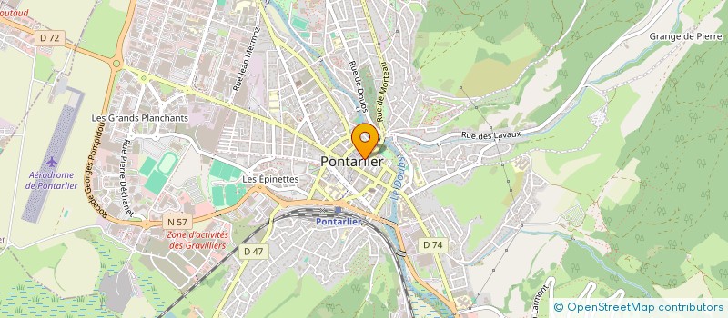 localisation de l'entreprise ASS DEVELOP EXPRES LIBRE INFOR à PONTARLIER