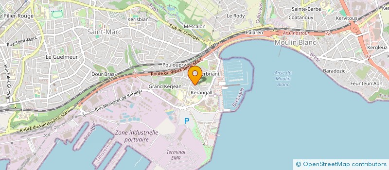 localisation de l'entreprise ASS DEVELOP FONDATION BRETAGNE APPEL VIE à BREST