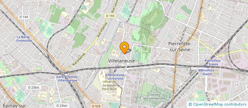 localisation de l'entreprise ASS DEVELOP INFORMAT JEUNESSE 93 à VILLETANEUSE