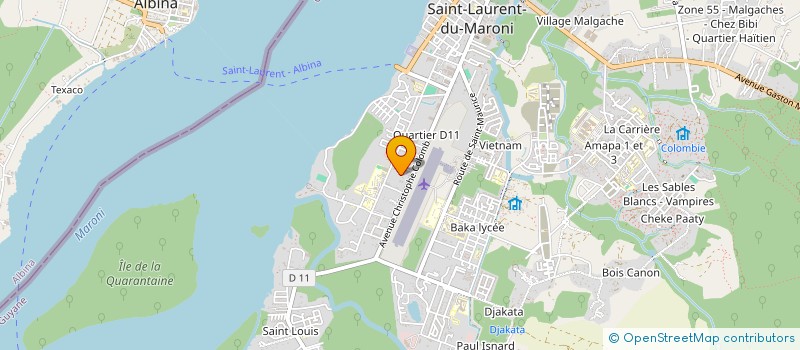 localisation de l'entreprise ASS DEVELOP LOCAL OUEST GUYANAIS à SAINT-LAURENT-DU-MARONI