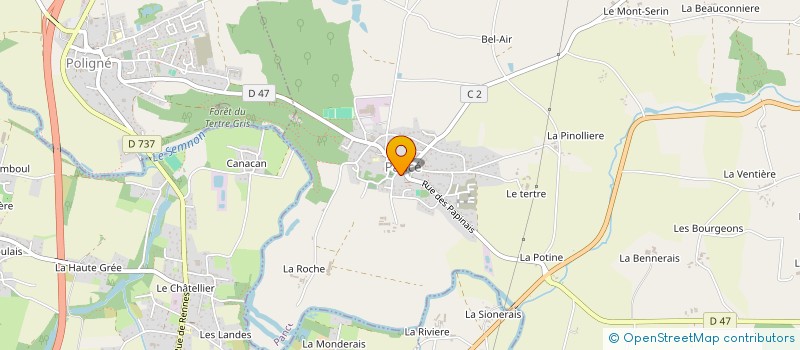 localisation de l'entreprise ASS DEVELOP LOISIR COMMUNICATION  LA COUYERE