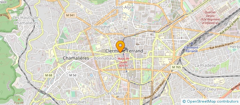 localisation de l'entreprise ASS DEVELOP MET ANALY EN BIOLO à CLERMONT-FERRAND