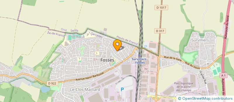 localisation de l'entreprise ASS DEVELOP PATCHWORK ARTS TEXTILES  SURVILLIERS