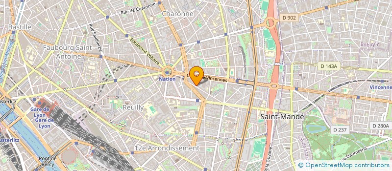 localisation de l'entreprise ASS DEVELOP PERSONNALITE CADRE  PARIS