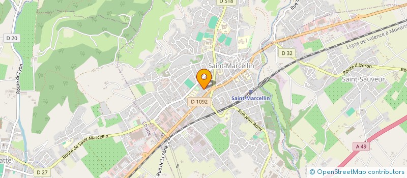 localisation de l'entreprise ASS DEVELOP PLURILINGUISME ST MARCELLIN  SAINT-MARCELLIN