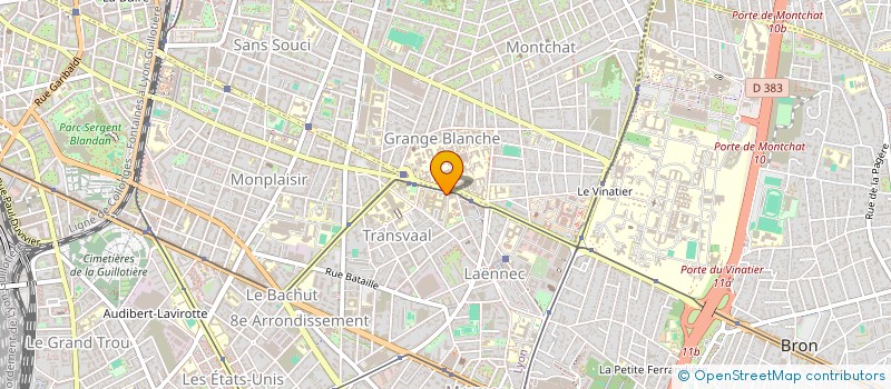 localisation de l'entreprise ASS DEVELOP RECH INFORM MEDECINE LEGALE  LYON