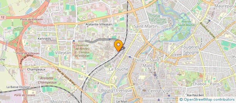 localisation de l'entreprise ASS DEVELOP RECHERCHE HEPATOLOGIQUE  RENNES